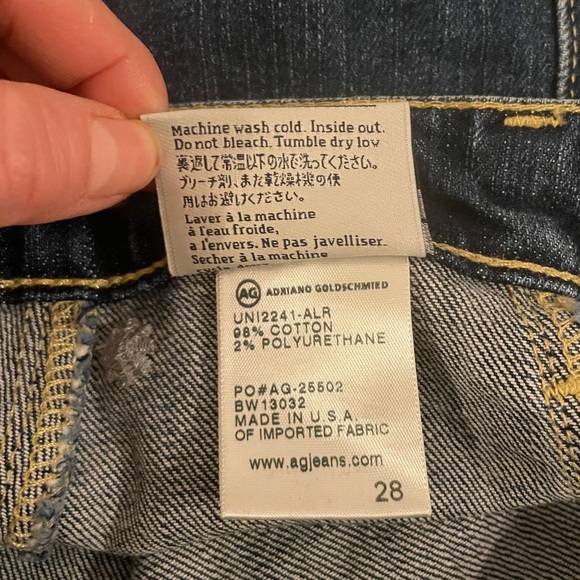 Alexa Chung for AG Button Front Denim Mini Skirt - Made in USA - Sz 28 - Picture 11 of 14